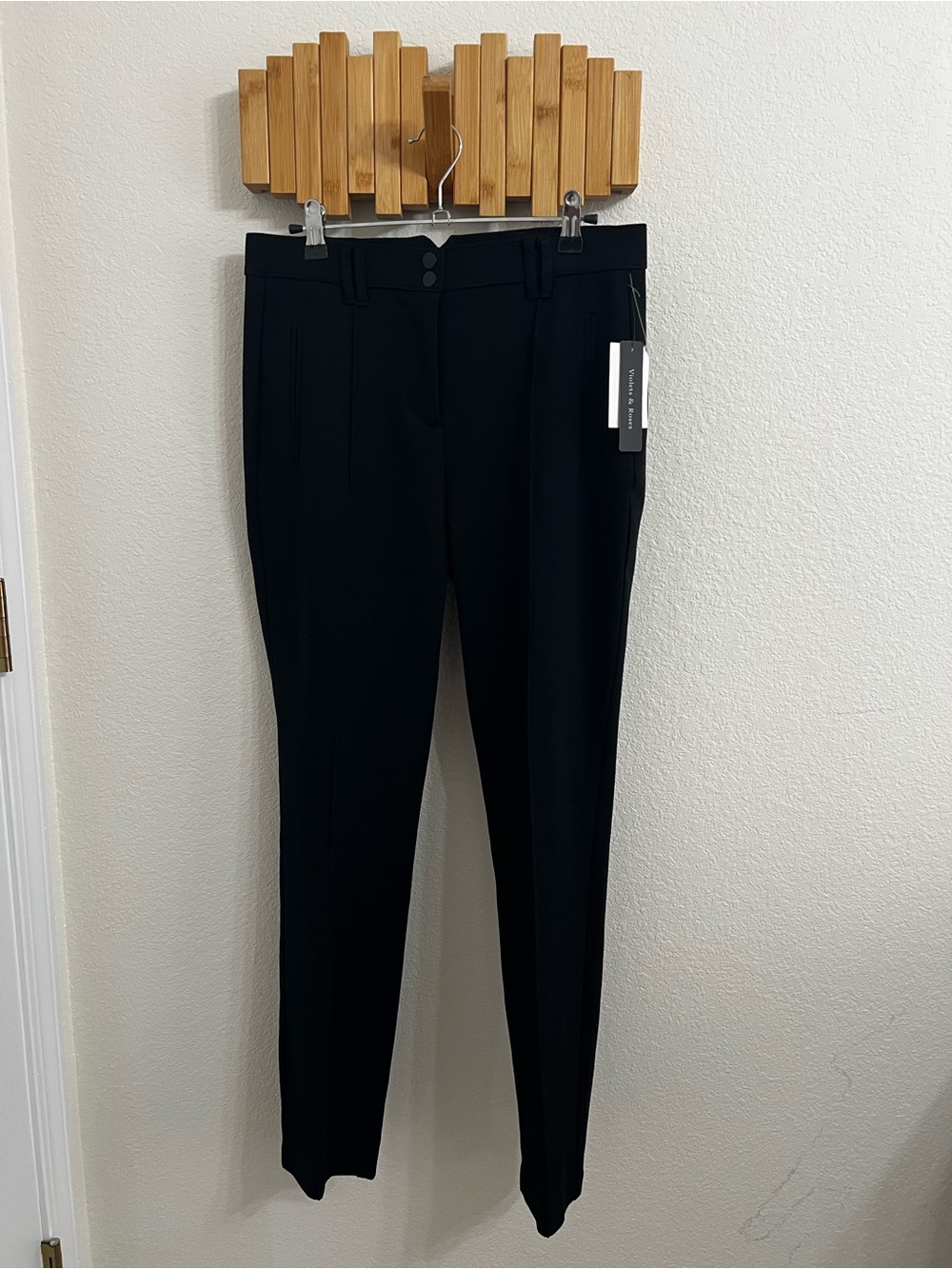 Black Tailored Trousers - Classic Women's Work Pants
